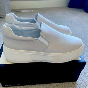 J SLIDES platform sneaker. Light gray. 9.5